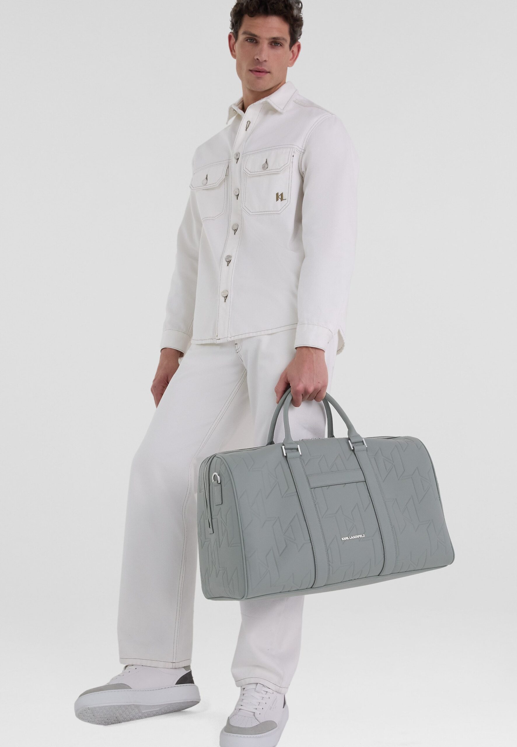 7c71f50a705940eaab285828023316b7 URBAN MONOGRAM UNISEX - Weekend bag - mirage grey - Зображення 1